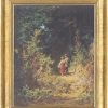 Carl Spitzweg Bild "Liebespaar Im Walde", Gerahmt Museums-Replikate