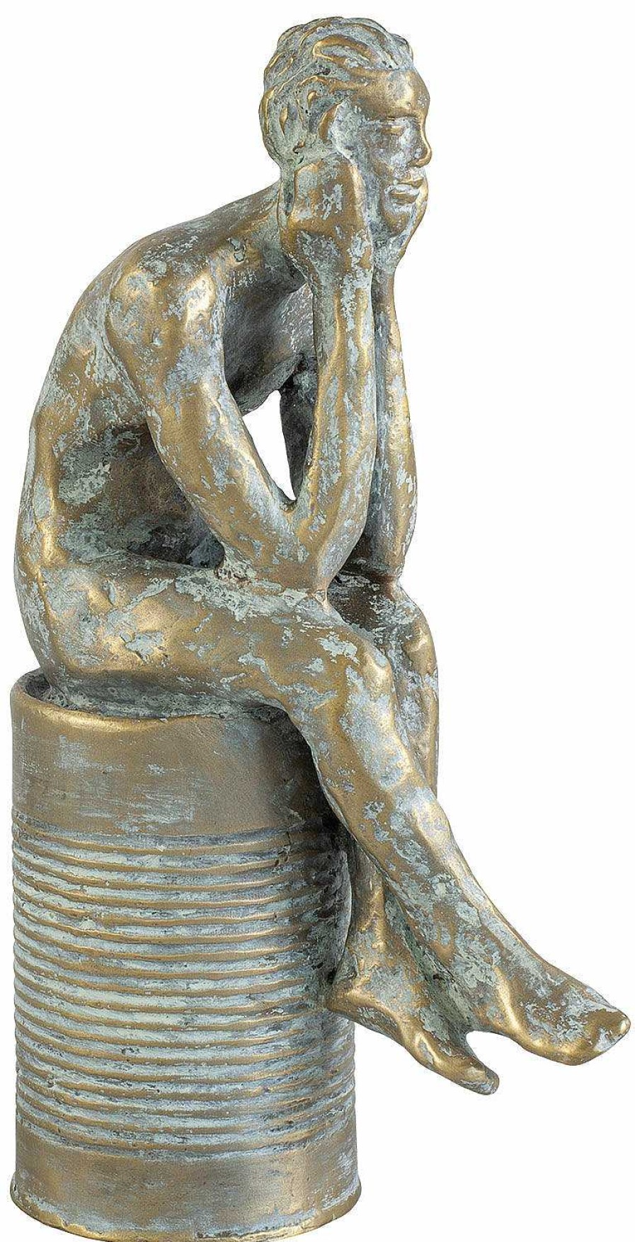 Dagmar Vogt Skulptur "Kleiner Denker" (2021), Bronze Bronze