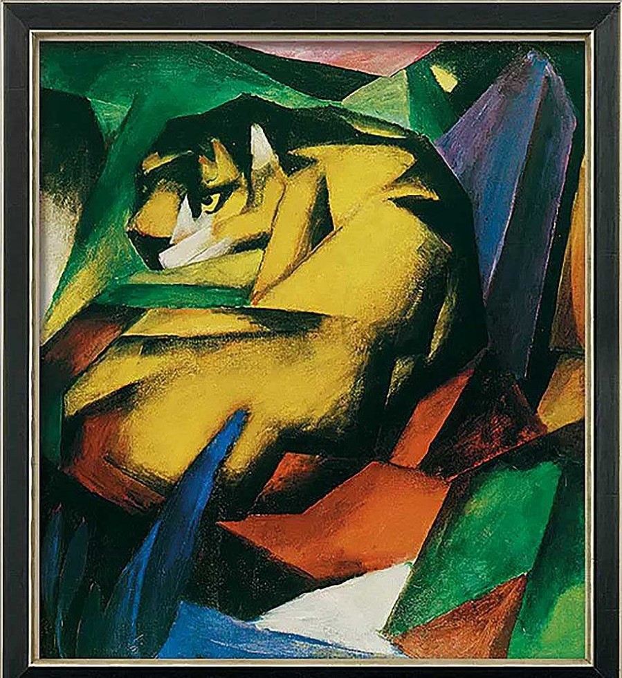 Franz Marc Bild "Der Tiger" (1912), Gerahmt Expressionismus