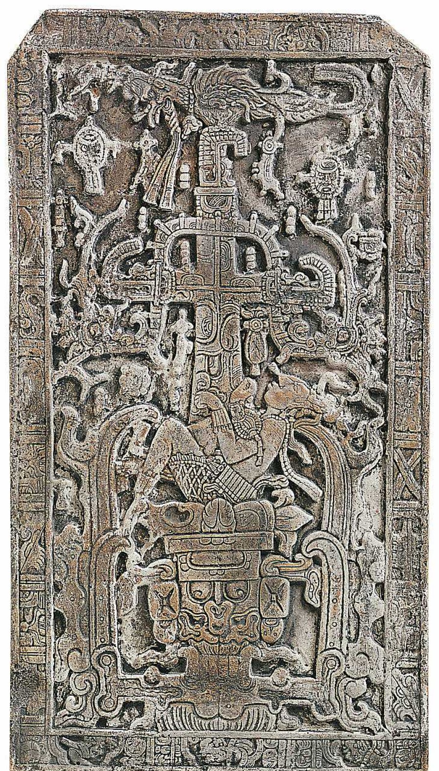 ars mundi Replikat "Platte Von Palenque" (Reduktion), Kunstguss Relief