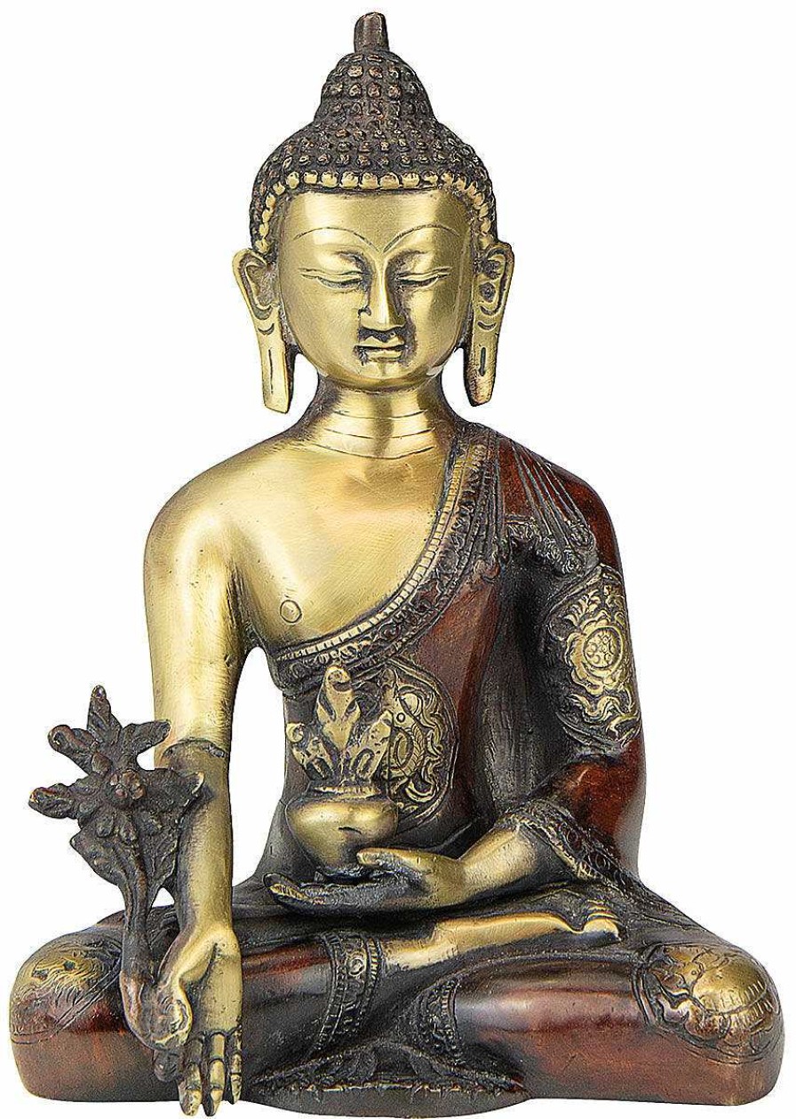 ars mundi Messingskulptur "Medizinbuddha" Asien