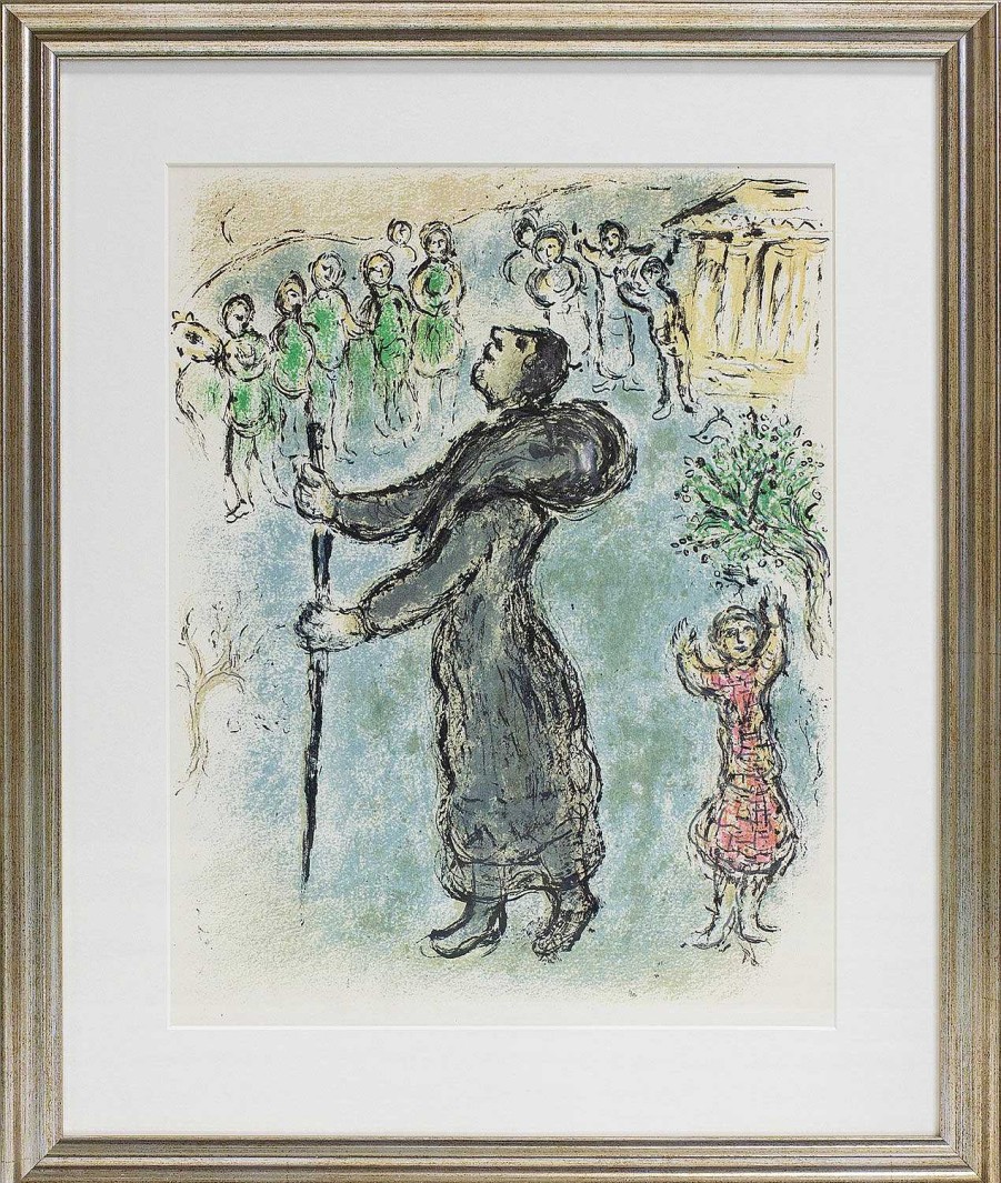 Marc Chagall Bild "Die Odyssee - Odysseus Als Bettler Verkleidet" (1989), Gerahmt Klassische Moderne