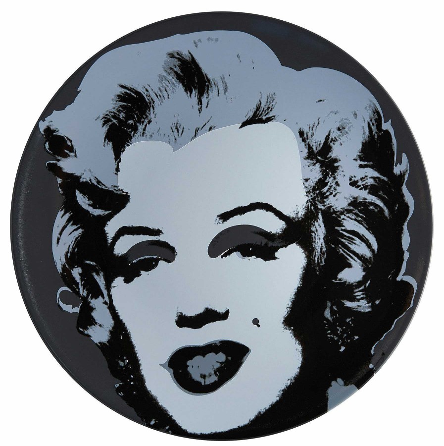 Andy Warhol Porzellanteller "Marilyn" (Schwarz/Weis) Homeaccessoires