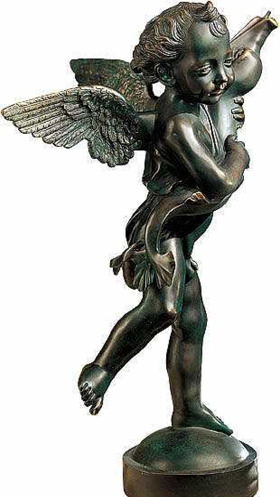 Andrea del Verrocchio Skulptur "Putto Mit Delfin", Bronze Renaissance