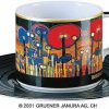 Friedensreich Hundertwasser (895D) Kunstlertasse "Achtung Gras" Geschirr