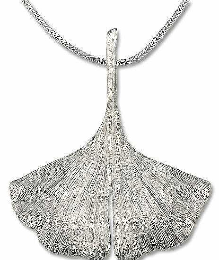 ars mundi Ginkgo-Collier In 925Er-Sterlingsilber Silber