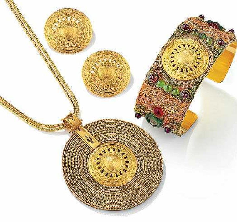 Petra Waszak Schmuckset "Aton-Sonnenrad" Agypten