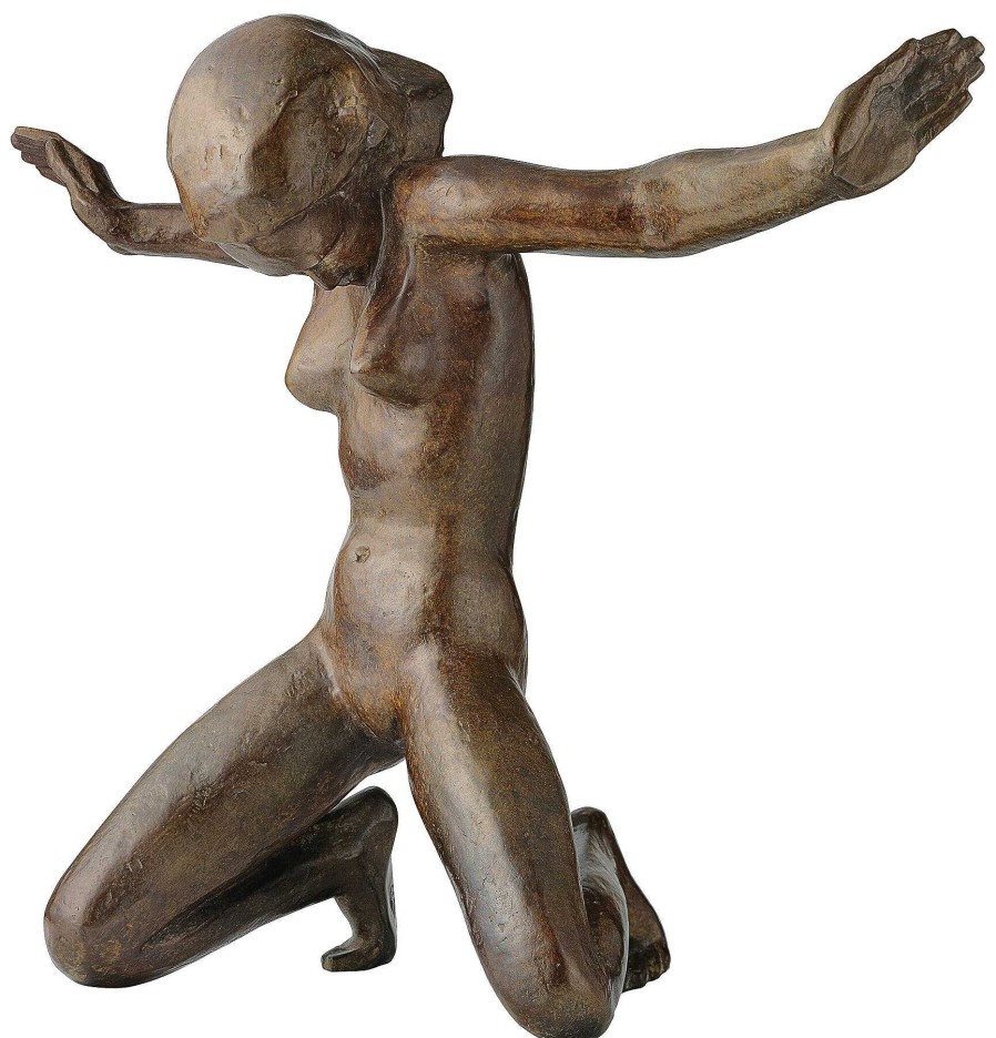 Georg Kolbe Skulptur "Grief" (1921), Bronze 20. Jahrhundert