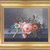 Rachel Ruysch Bild "Rosenzweig Mit Kafer Und Biene", Gerahmt Museums-Replikate