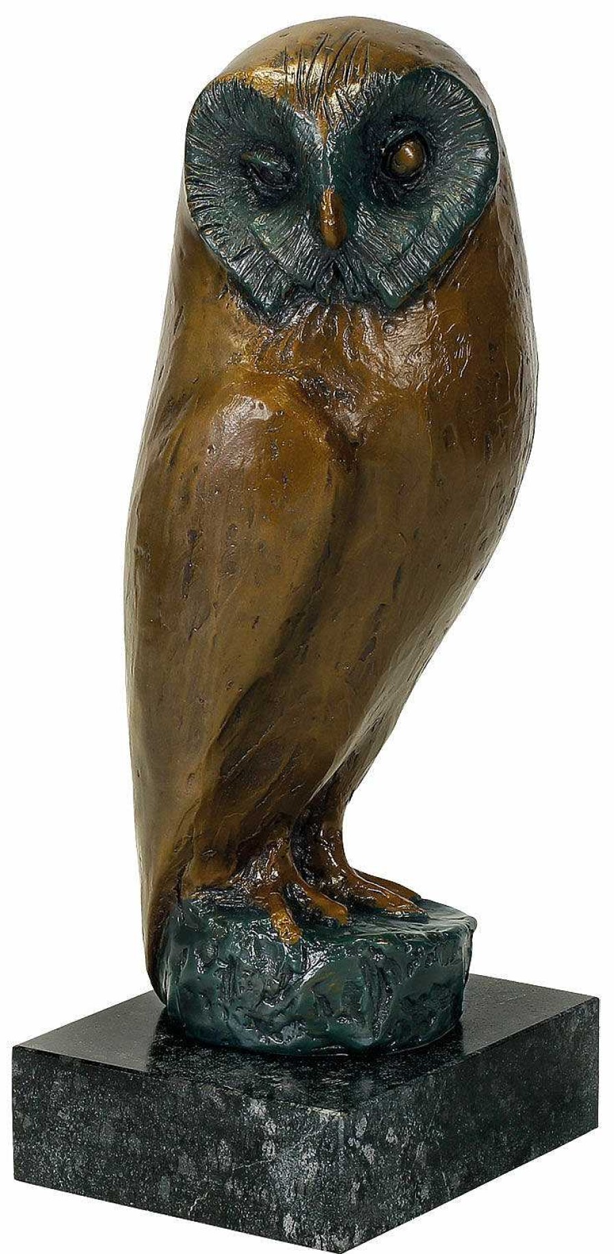 Kurt Arentz Skulptur "Eule", Kunstbronze Kunstbronze