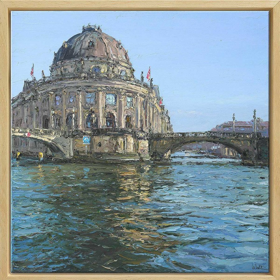 Peter Witt Bild "Bode-Museum In Berlin" (2023) (Original / Unikat), Gerahmt Stadt Und Architektur