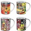 Friedensreich Hundertwasser 4 Becher "Magic Mugs 2021" Im Set, Porzellan Geschirr