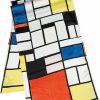 Piet Mondrian Seidenschal "Komposition Mit Rot, Gelb, Blau Und Schwarz" Accessoires