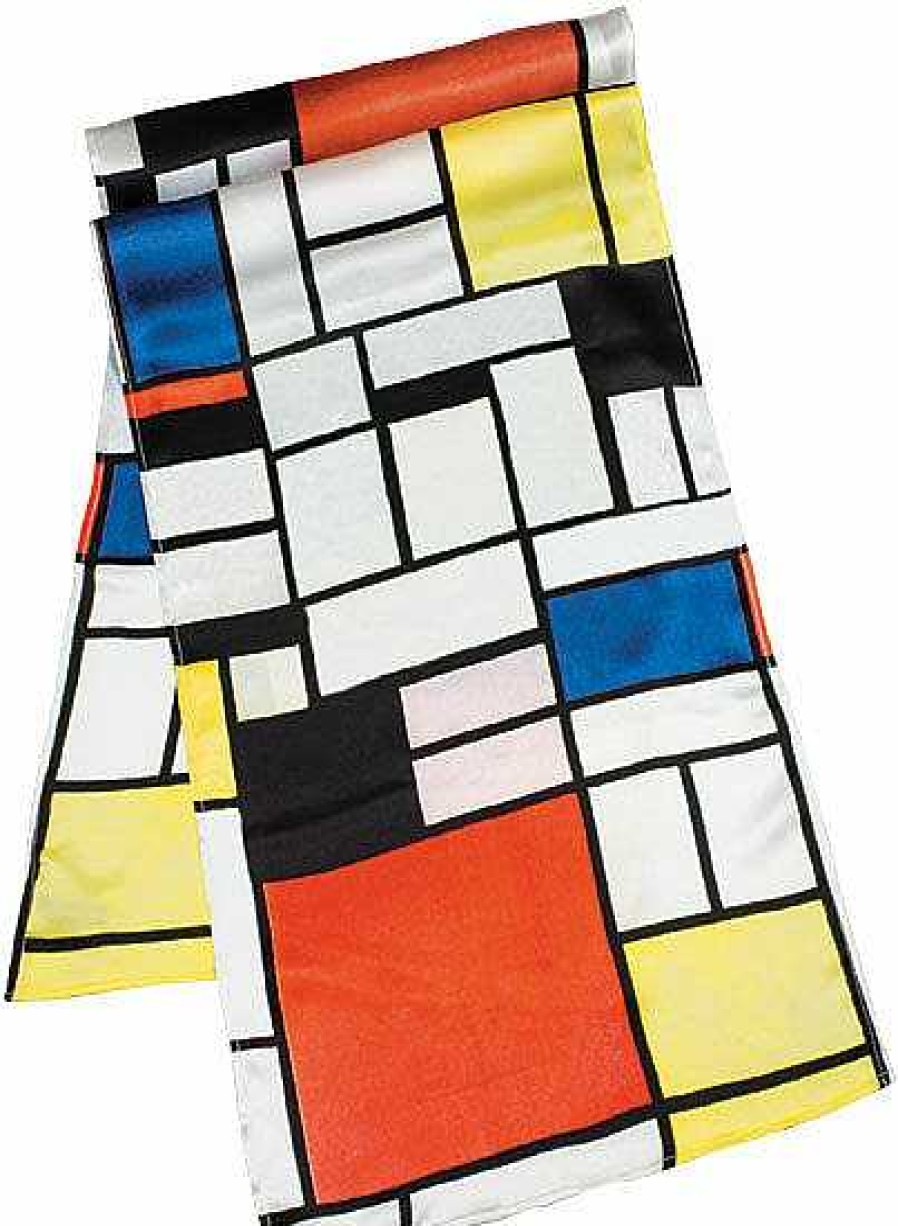 Piet Mondrian Seidenschal "Komposition Mit Rot, Gelb, Blau Und Schwarz" Accessoires