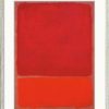 Mark Rothko Bild "Untitled (Red, Orange)" (1968), Version Silberfarben Gerahmt Abstrakte Bilder