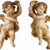 ars mundi Holzschnitzkunst "Putti Mit Draperien" Im 2Er-Set Renaissance