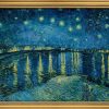 Vincent van Gogh Bild "Sternennacht Uber Der Rhone" (1888), Gerahmt Giclee