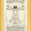 Leonardo da Vinci Bild "Proportionsschema Der Menschlichen Gestalt Nach Vitruv", Gerahmt Faksimile