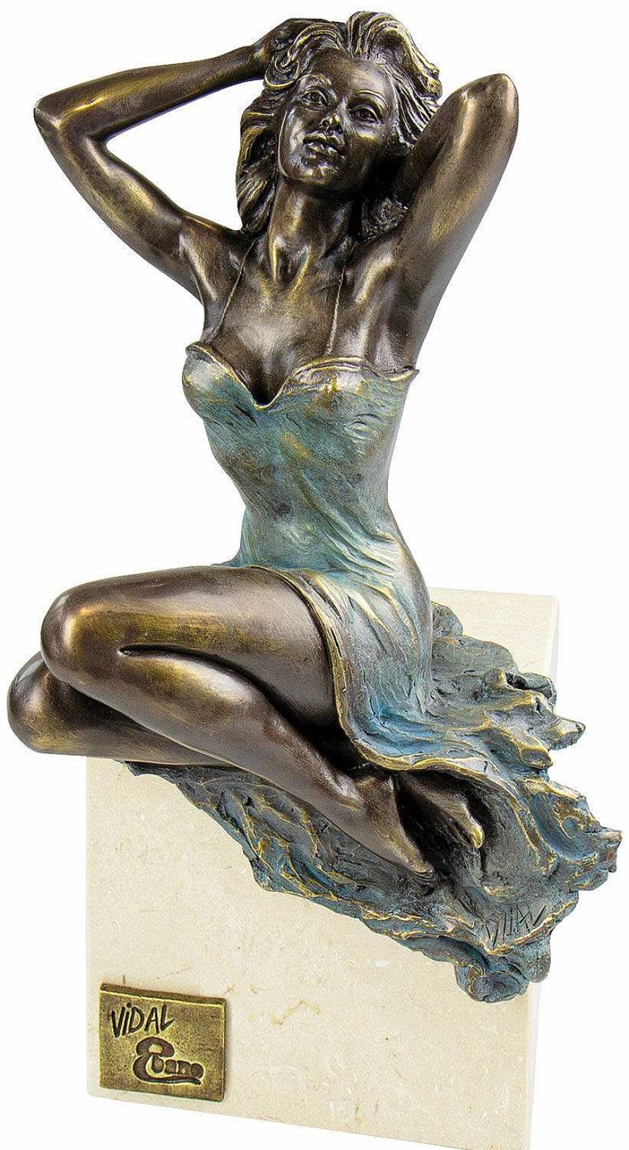 Manel Vidal Skulptur "Good Morning", Kunstbronze Kleinplastiken / Miniaturen