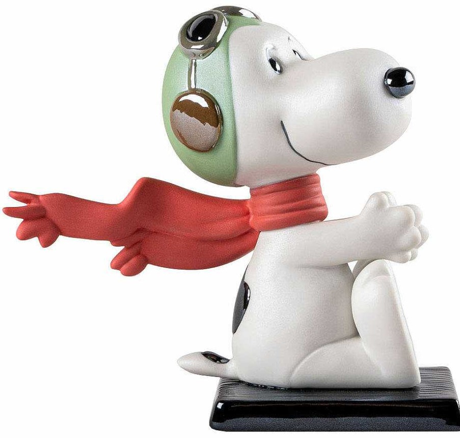 Lladró Porzellanfigur "Snoopy Flying Ace" Porzellan / Keramik