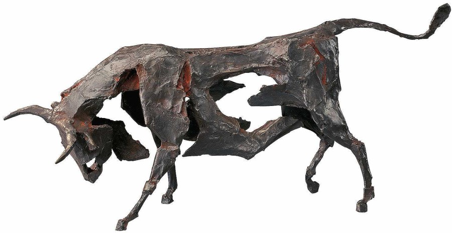 Dieter Finke Skulptur "Stier" (1995), Bronze Bronze