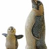 ars mundi 2 Keramikfiguren "Pinguin Und Baby" Im Set Porzellan / Keramik