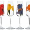 Emil Nolde 4-Teiliges Sektglaser-Set "Sommerblumen" Geschirr