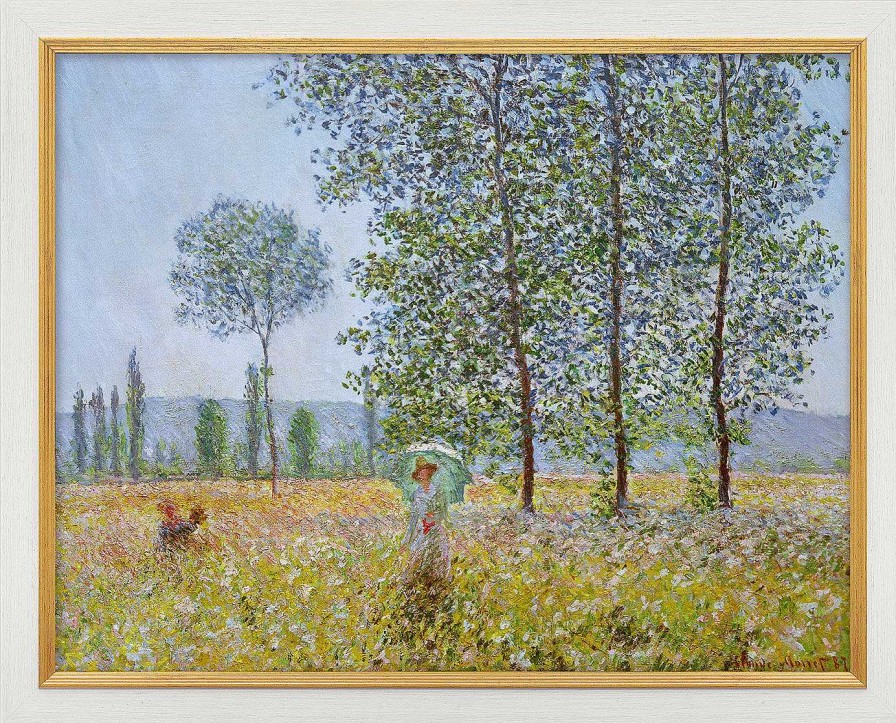 Claude Monet Bild "Felder Im Fruhling" (1887), Gerahmt Giclee