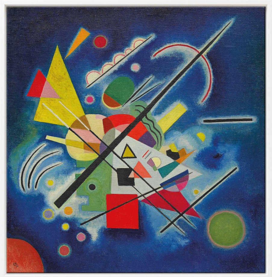 Wassily Kandinsky Bild "Blaues Bild" (1924), Gerahmt Abstrakte Bilder