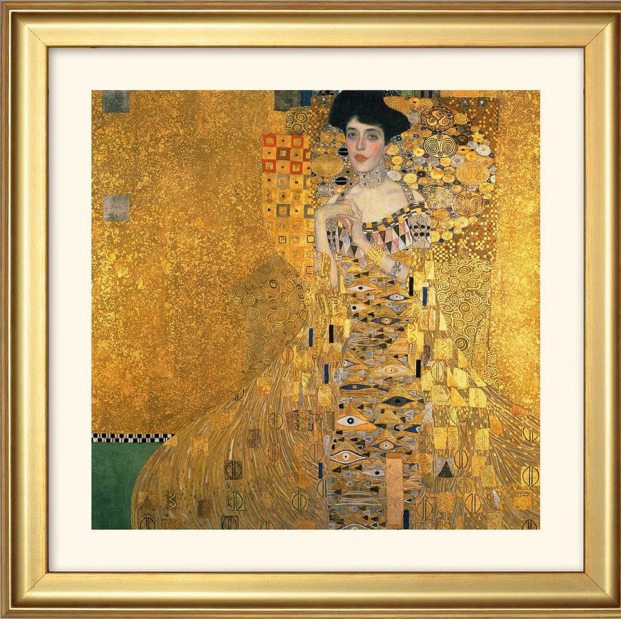 Gustav Klimt Bild "Adele Bloch-Bauer I" (1907), Gerahmt Portrats