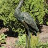 ars mundi Gartenskulptur / Wasserspeier "Graureiher", Bronze Wasserspeier & Brunnen