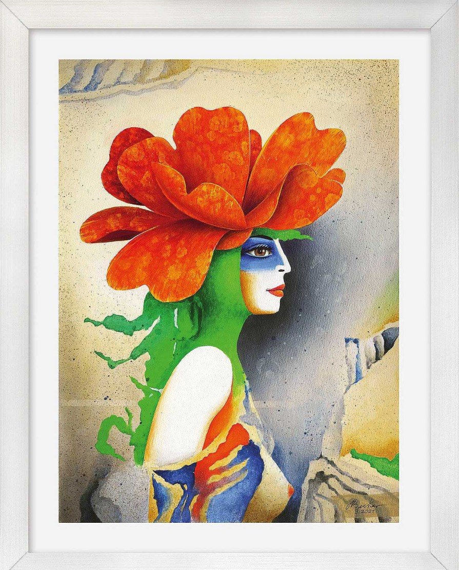 Michael Becker Bild "Flora-Lisa" (2021), Gerahmt Akt