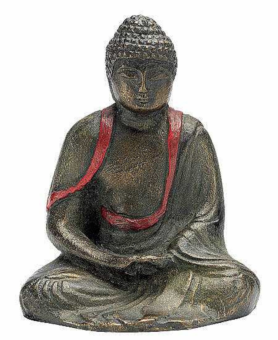 ars mundi Buddha-Skulptur "Meditierender Amida", Kunstbronze Asien