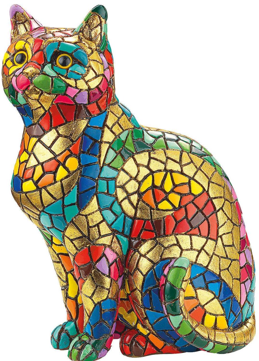 ars mundi Mosaikfigur "Katze" Kunstguss