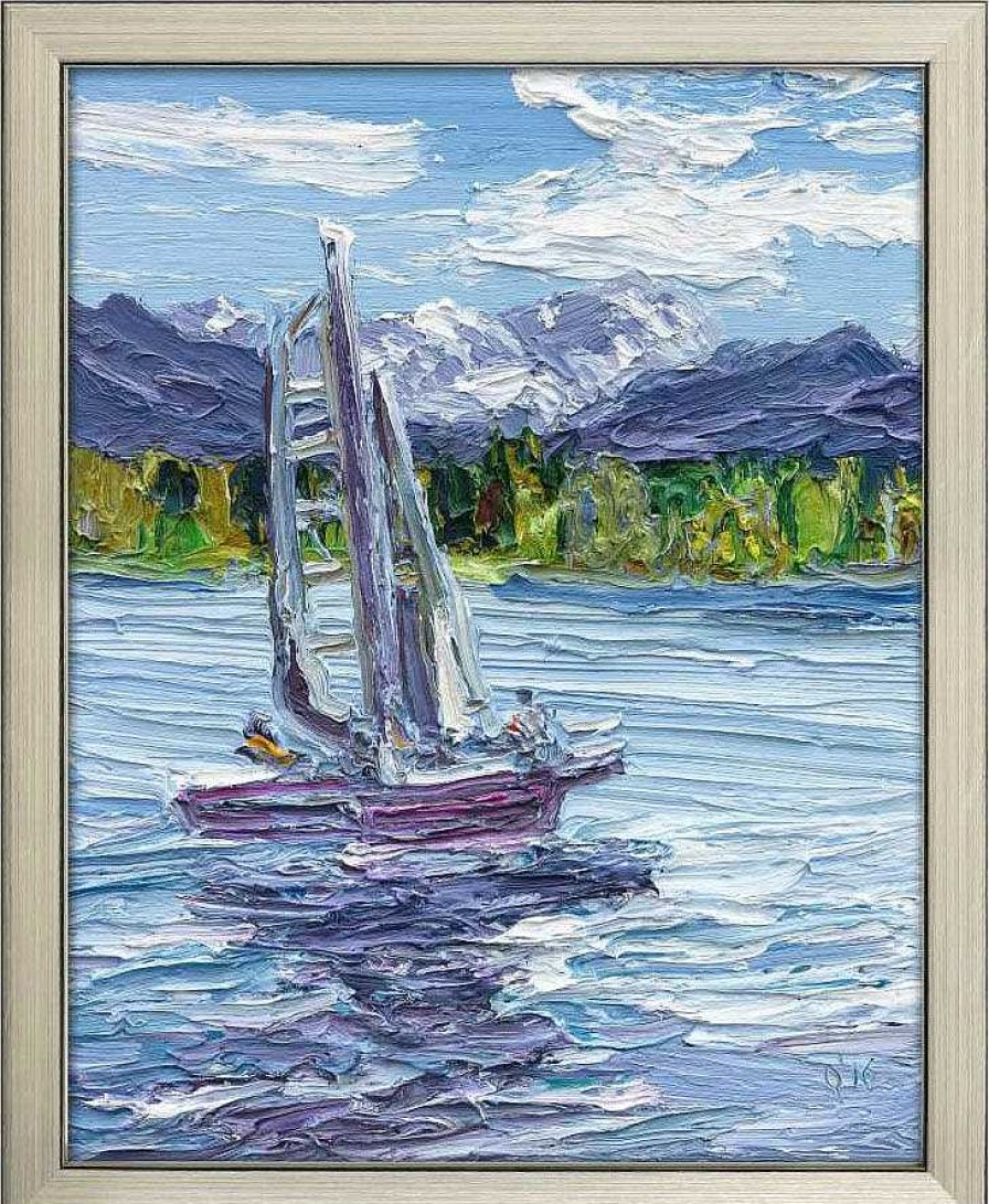 Ben Kamili Bild "Boot Am Starnberger See", Gerahmt Meer / Seefahrt