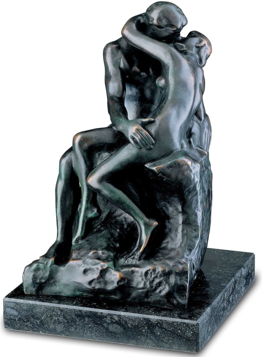 Auguste Rodin Skulptur "Der Kuss" (27 Cm), Version In Kunstbronze Kunstbronze