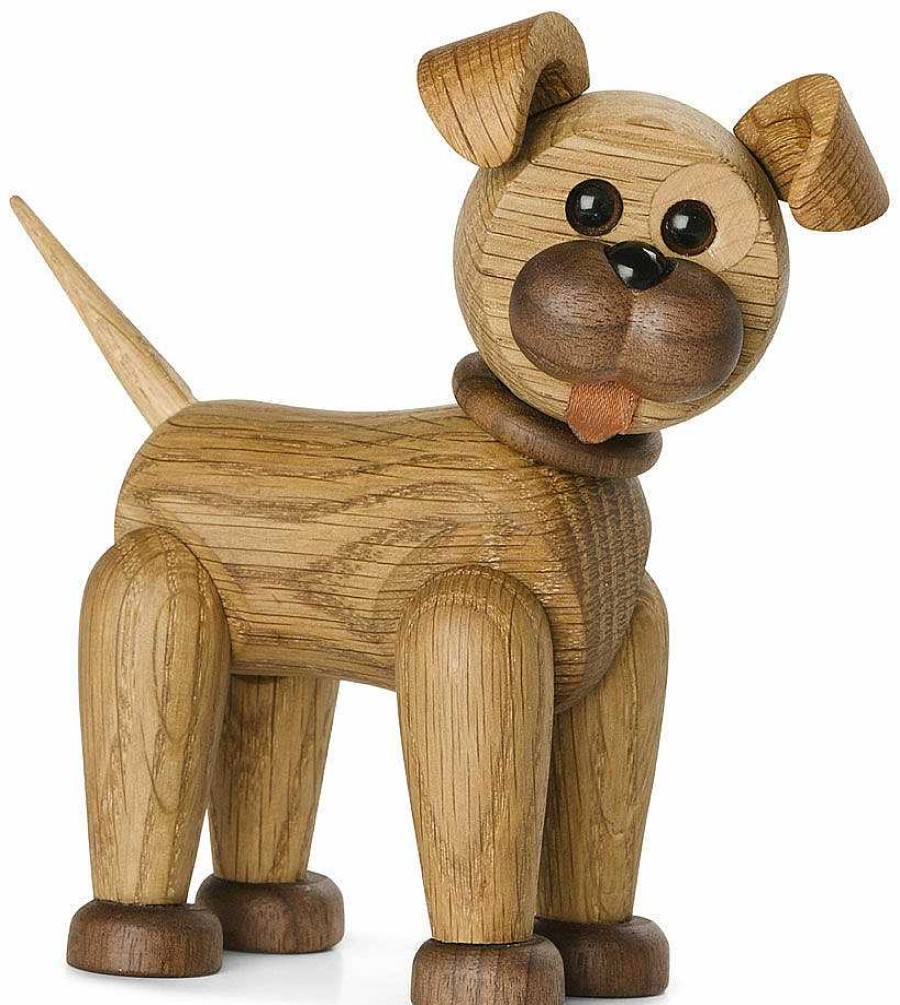 Spring Copenhagen Holzfigur "Happy The Dog" - Design Chresten Sommer Deko-Objekte