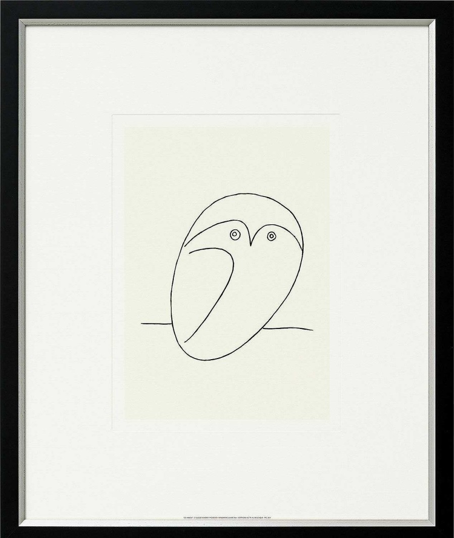 Pablo Picasso Bild "Die Eule - Le Hibou", Gerahmt Tierdarstellungen