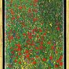 Gustav Klimt Bild "Mohnfeld", Gerahmt Jugendstil / Art Deco