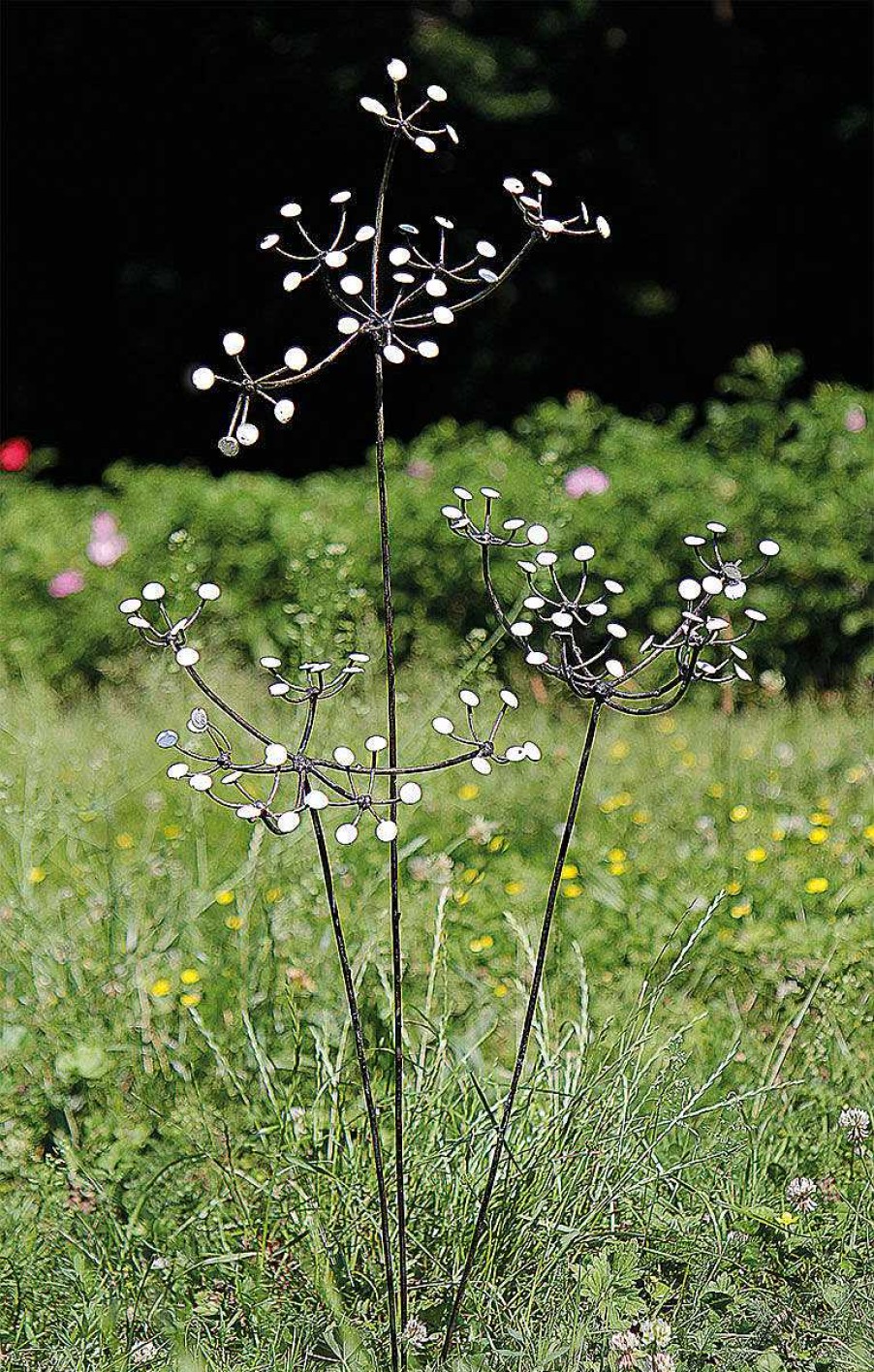 ars mundi Gartenstecker-Blumenset "Weise Bluten", 3-Teilig Sonstige Gartenaccessoires