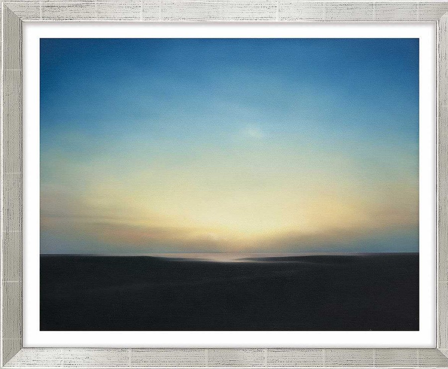 Gerhard Richter Bild "Abendstimmung" (1969), Version Silberfarben Gerahmt Sonstige Techniken