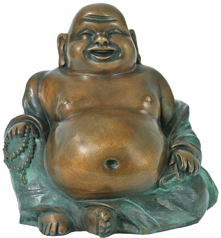 ars mundi Skulptur "Happy Buddha", Bronze Asien