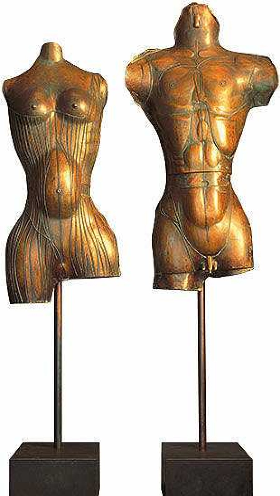 Paul Wunderlich Skulpturenpaar "Adam Und Eva", Bronze Sakralkunst