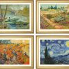 Vincent van Gogh 4 Landschaftsbilder Im Set, Gerahmt Sonstige Techniken