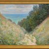 Claude Monet Bild "Chemin De La Cavee, Pourville - Der Weg La Cavee Bei Pourville" (1882), Gerahmt Impressionismus