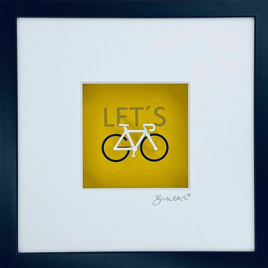 Ralf Birkelbach 3D-Bild "Let'S Go Cycling" (2020), Gerahmt Sonstige Motive