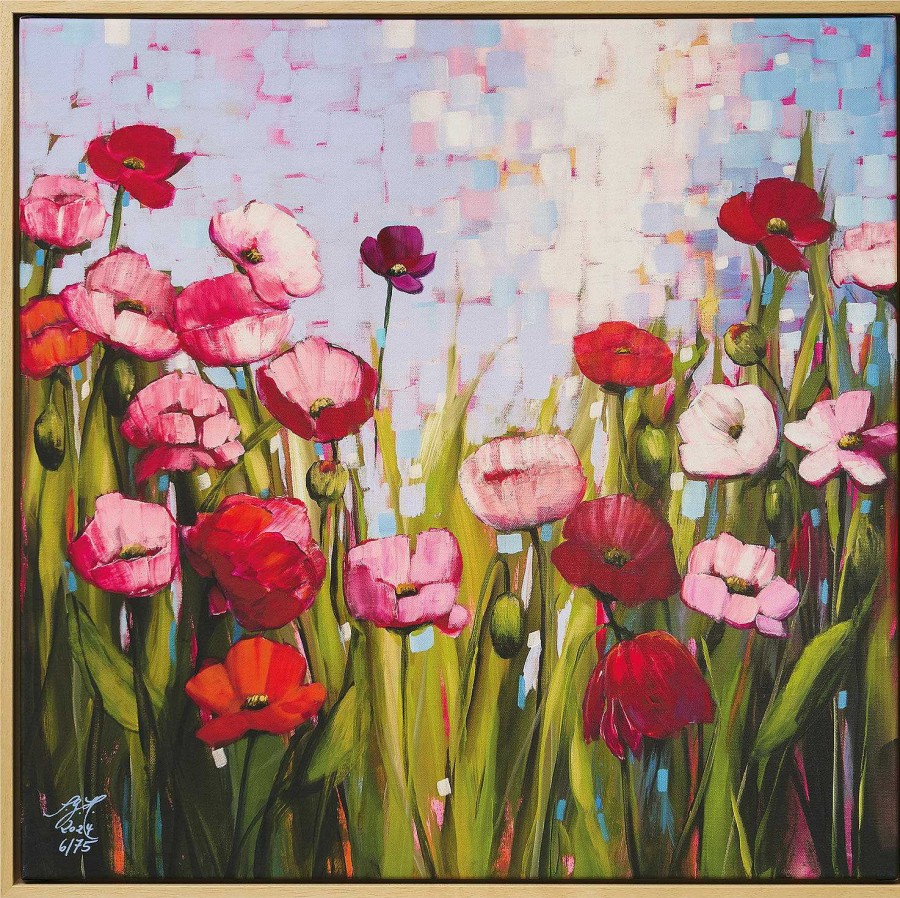 Sandra Gebhardt-Höpfner Bild "My Poppies 1" (2024, Serielles Unikat), Gerahmt Giclee