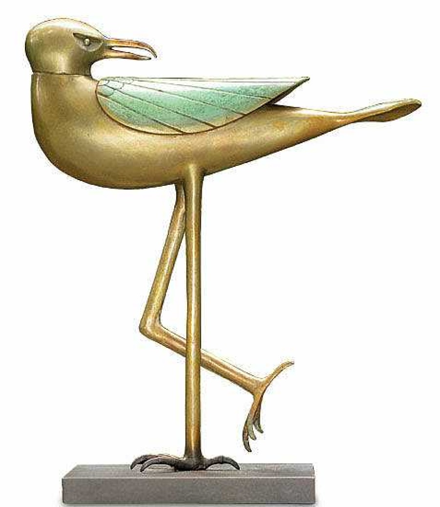 Paul Wunderlich Skulptur "Mowe", Bronze Tierskulpturen