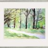 Hans-Jürgen Gaudeck Bild "Spaziergang Im Park" (2020) (Unikat) Aquarelle