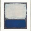 Mark Rothko Bild "Blue And Grey" (1962), Version Silberfarben Gerahmt Klassische Moderne